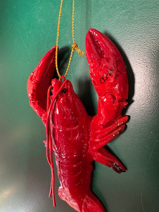 Glossy Lobster Ornament