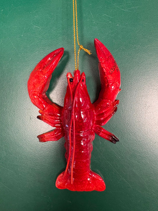 Glossy Lobster Ornament
