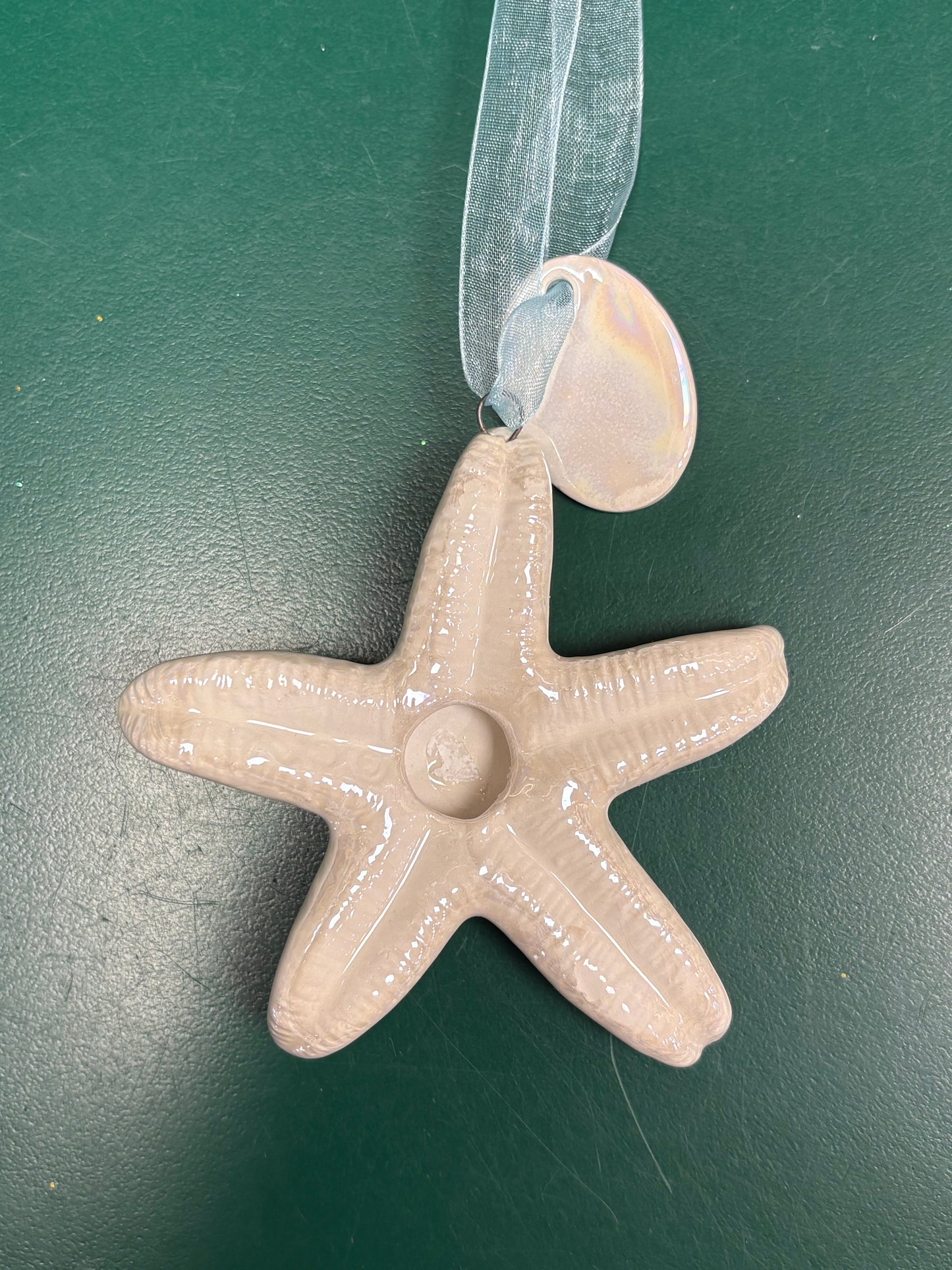 Pearlized Starfish Ornament