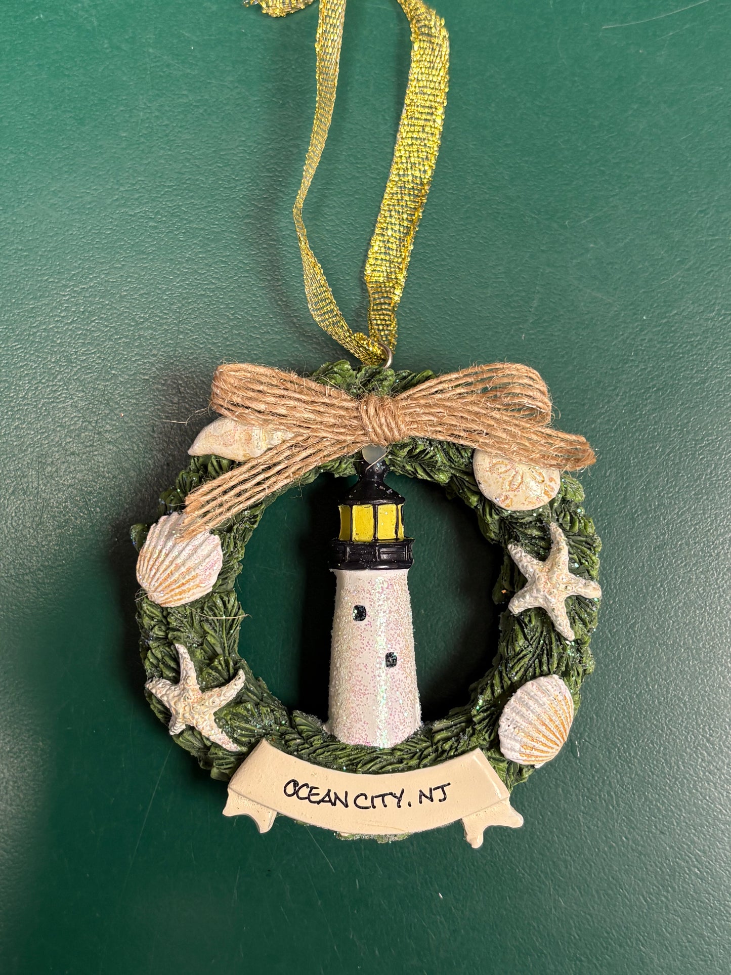 Lighthouse Wreath Ornament