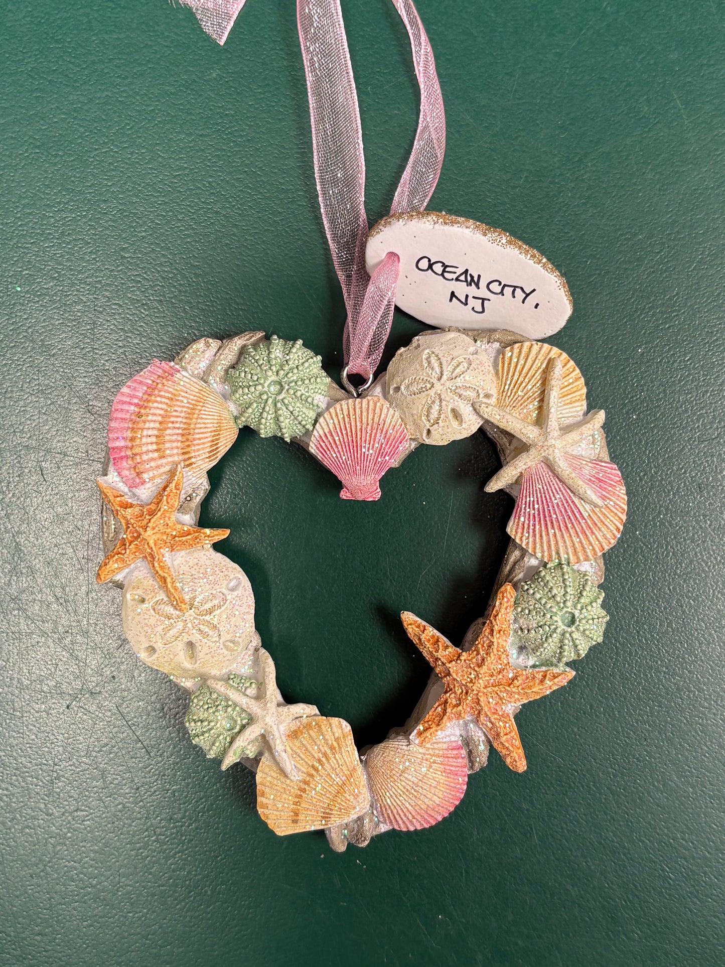 Shells Heart Wreath Ornament