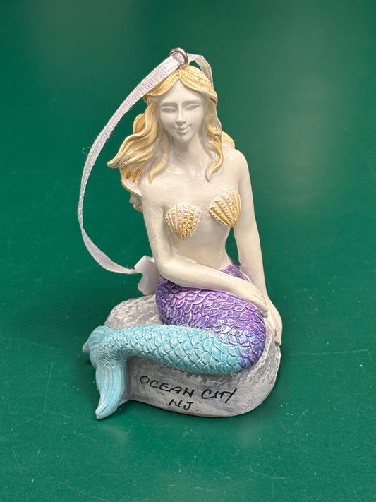 Mermaid On Rock Ornament