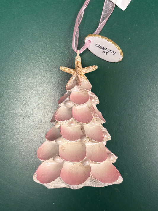 White Shell Tree Ornament