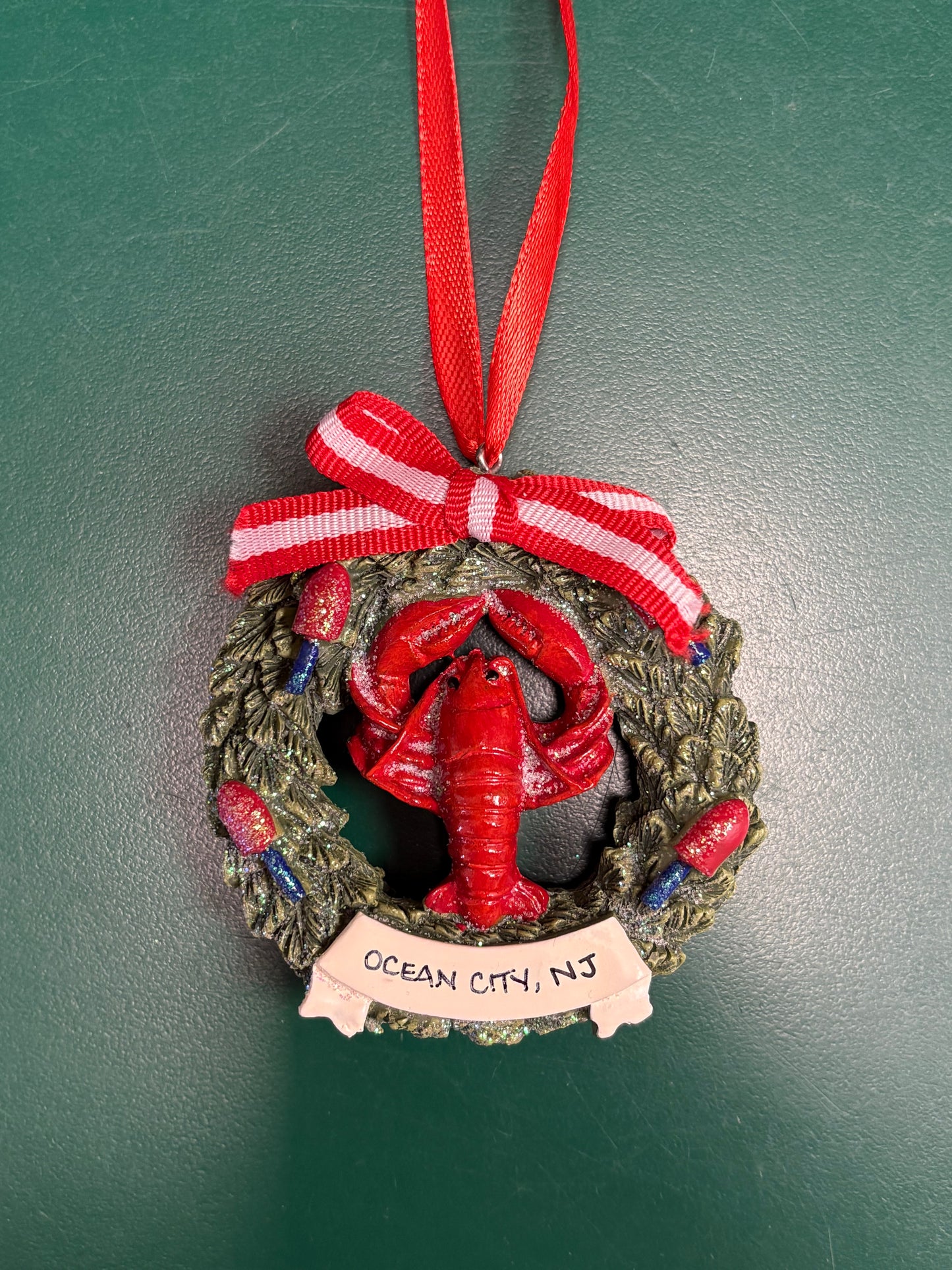 Lobster in Wreath Ornament