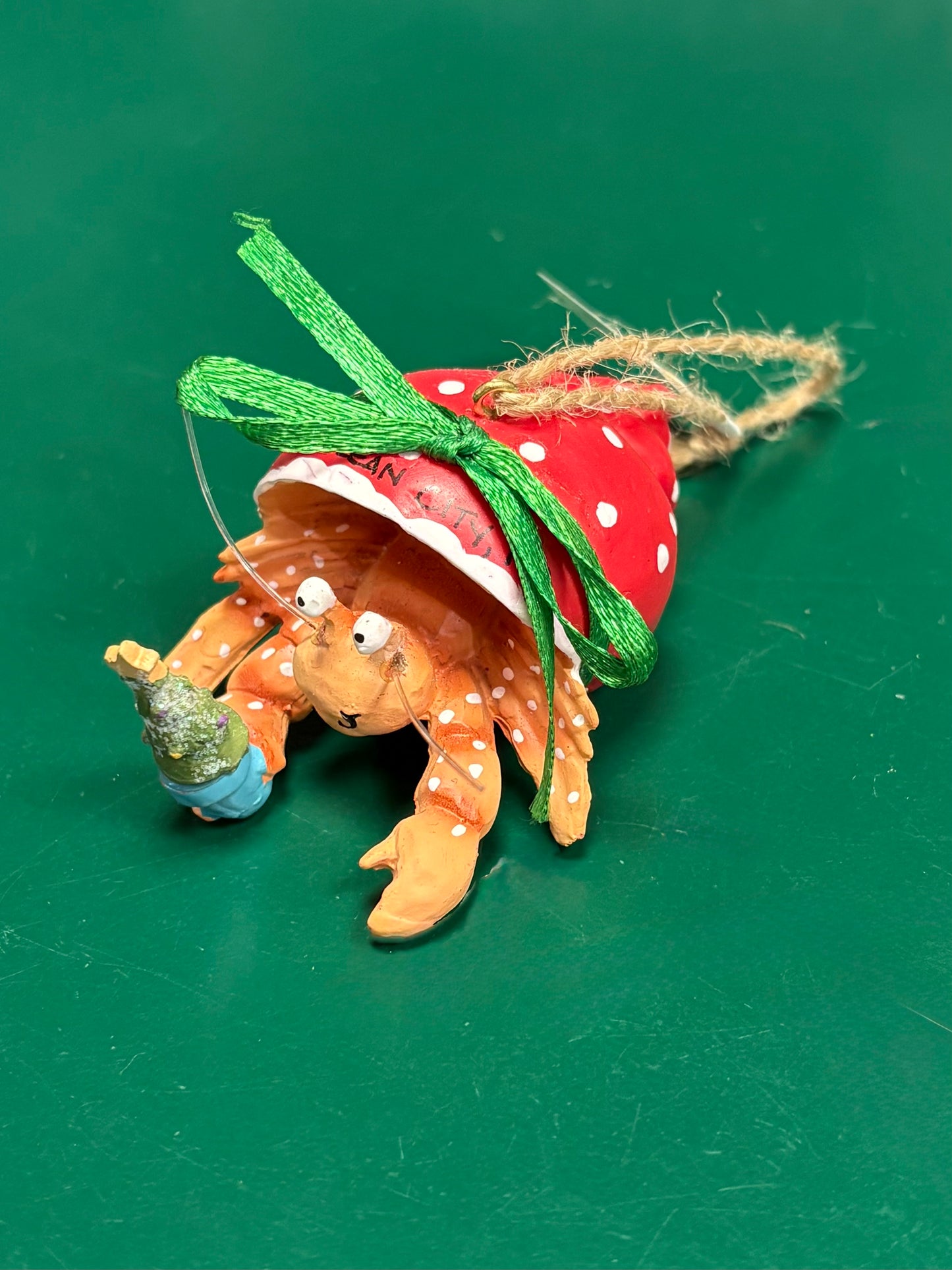 Red Hermit Crab with Tree Ornament