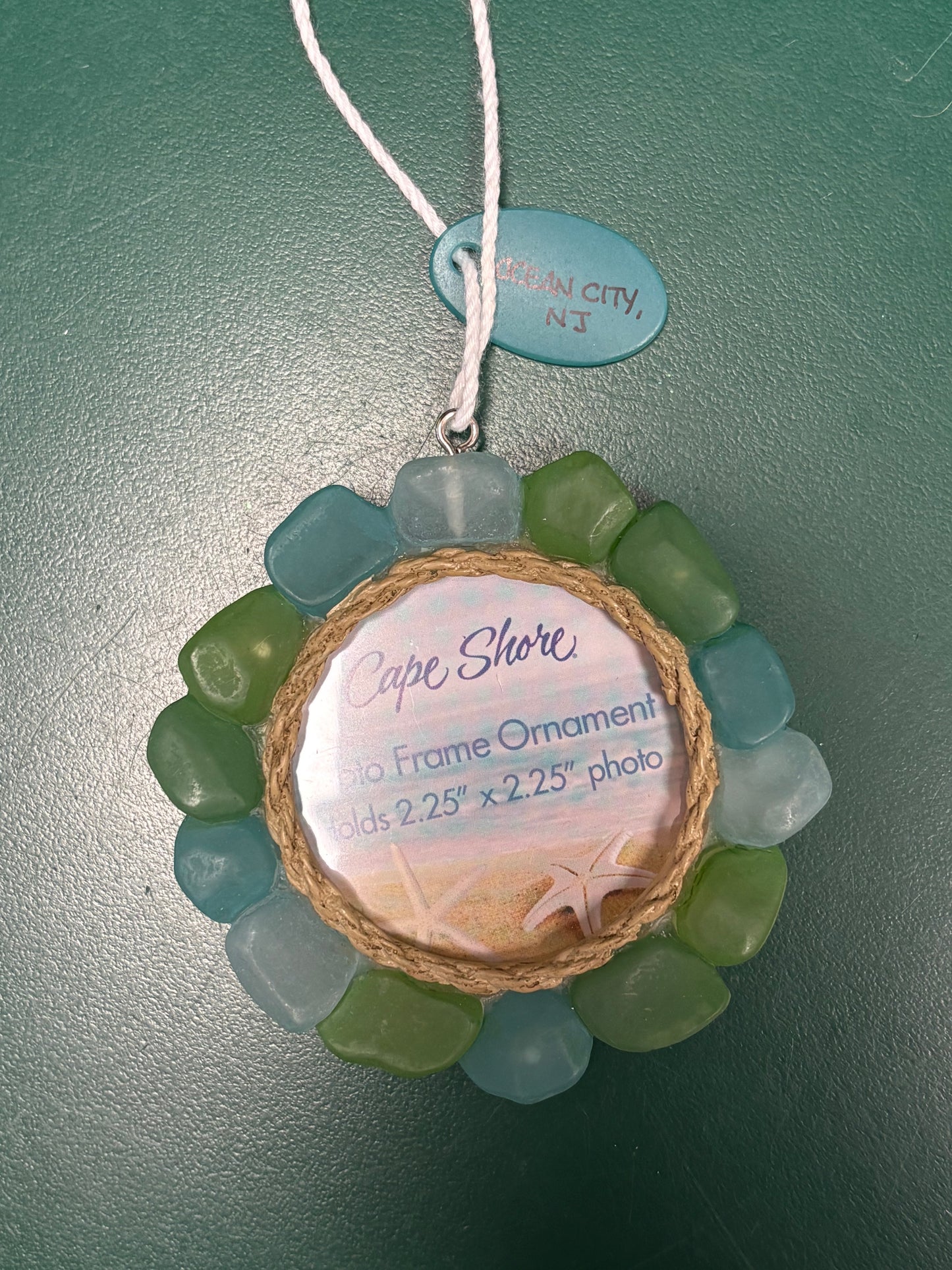 Sea Glass Frame Ornament