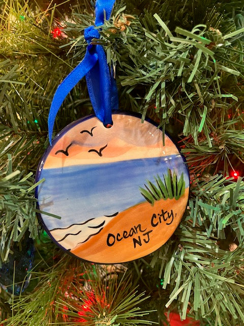 OCNJ Beach Scene Ornament