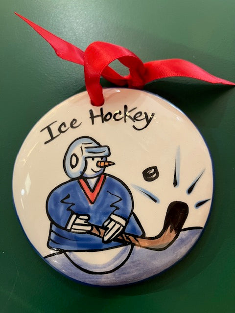 Ice Hockey Ornament