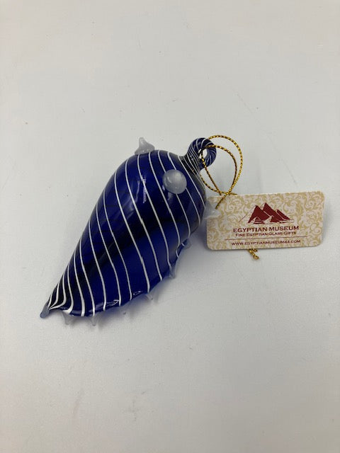 Seashell Egyptian Glass Ornament