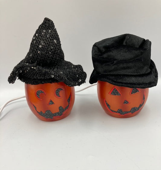 Pumpkin Lit Jar