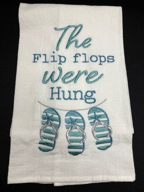 Flip Flops Were Hung Towel