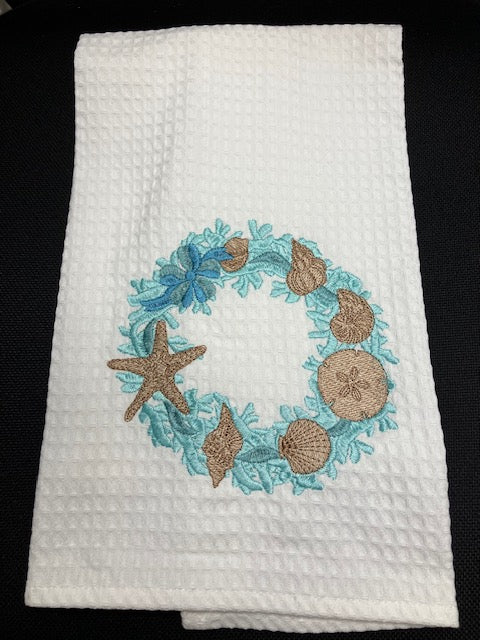 Coastal Wreath Towel