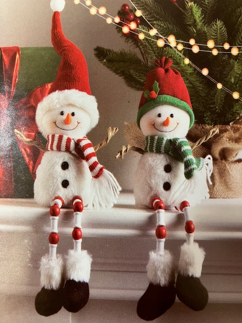 Snowman Dangle Leg Sitter