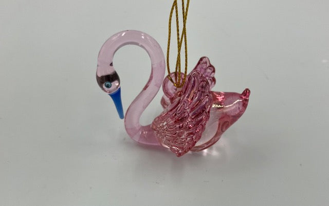 Swan Egyptian Glass Ornament