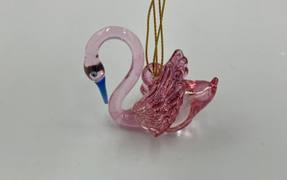 Swan Egyptian Glass Ornament
