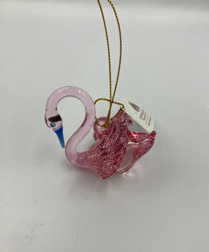 Swan Egyptian Glass Ornament