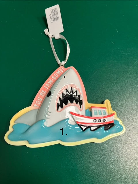 You're Jaw-Some Shark Ornament