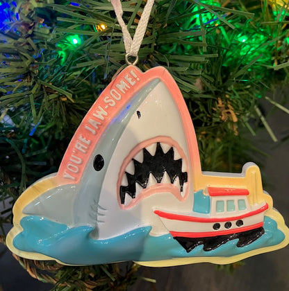 You're Jaw-Some Shark Ornament