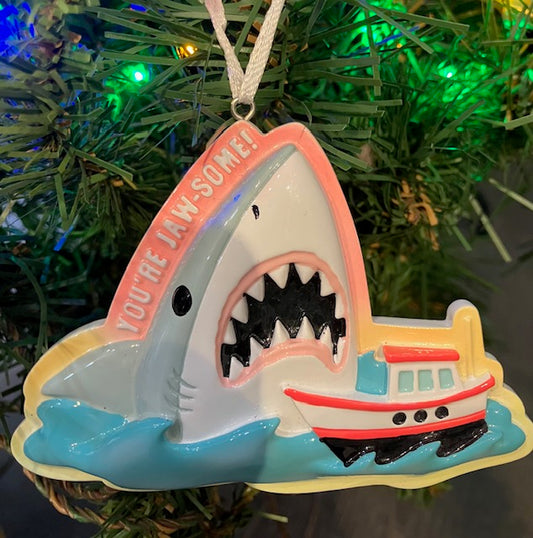 You're Jaw-Some Shark Ornament
