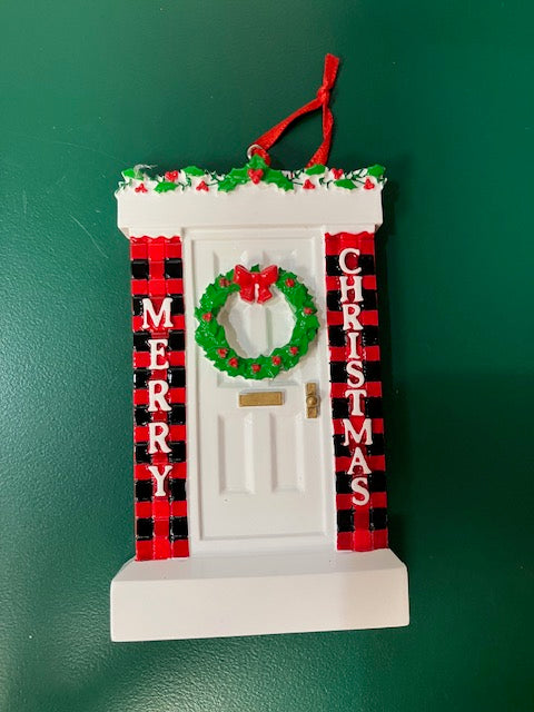 Plaid Christmas Door Ornament