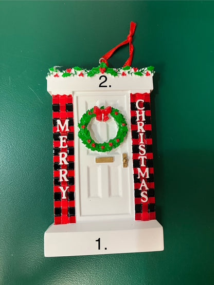 Plaid Christmas Door Ornament