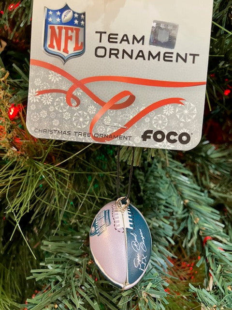 Eagles Super Bowl Football Ornament