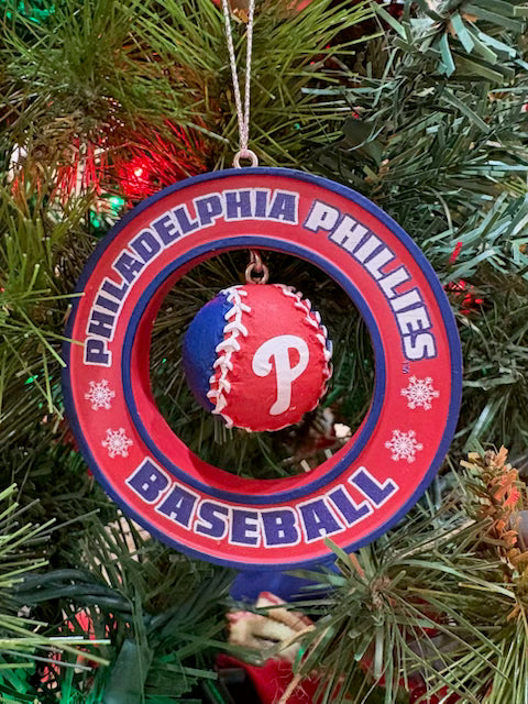 Phillies Floating Baseball Ornament