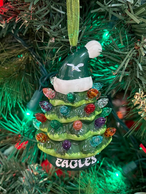 Eagles Kelly Green Tree Ornament