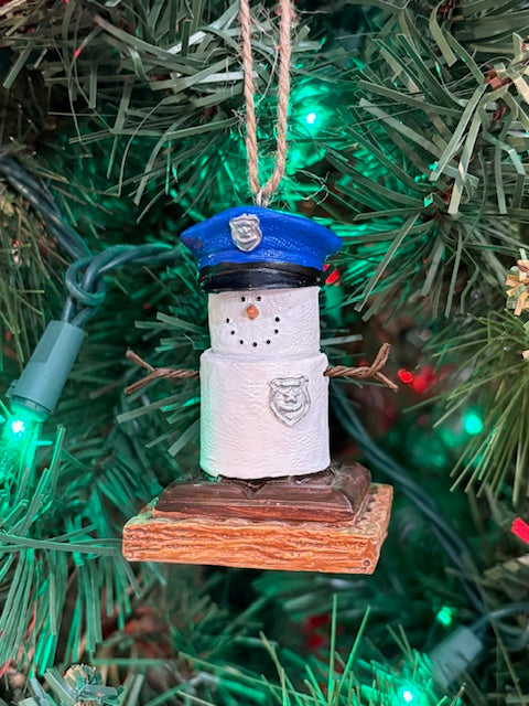 S'mores Police Officer Ornament