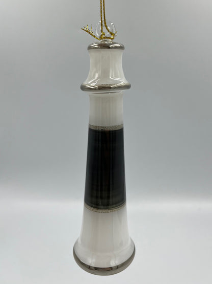 Absecon Lighthouse Egyptian Glass Ornament