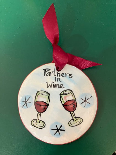 Partners in Wine Ornament
