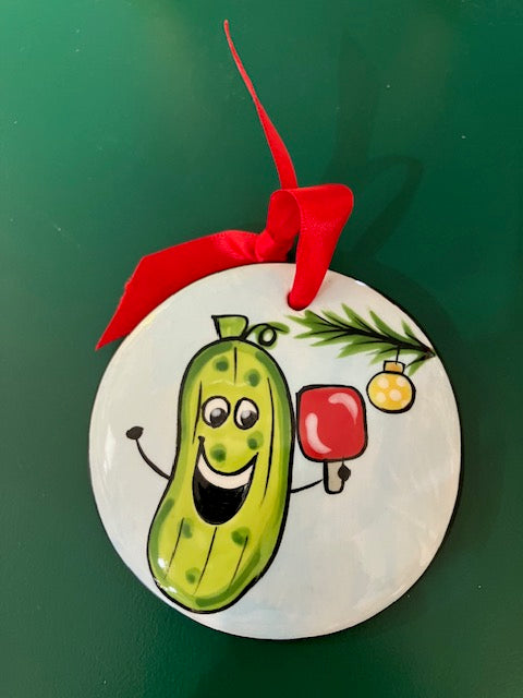 Pickleball Pickle Ornament