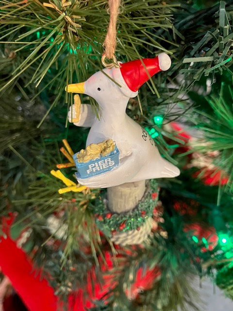 Seagull w/ Fries Ornament