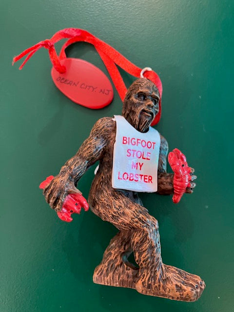 Bigfoot Stole My Lobster Ornament