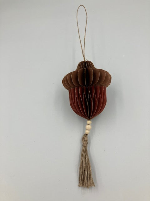 Honeycomb Acorn Ornament