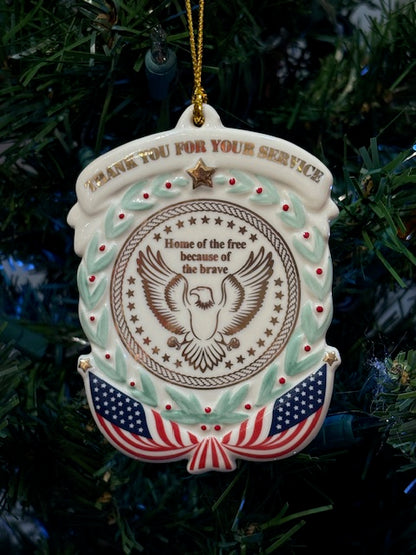 Thank You For Your Service Ornament