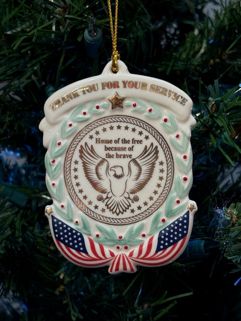 Thank You For Your Service Ornament