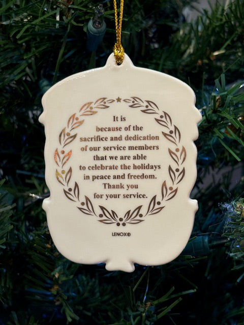 Thank You For Your Service Ornament
