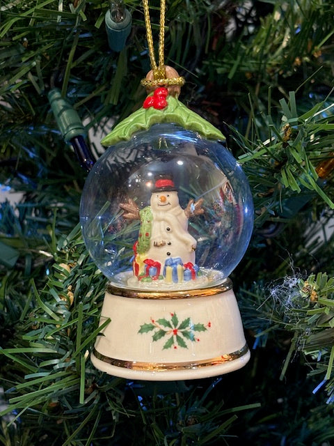 Snowman Globe Ornament