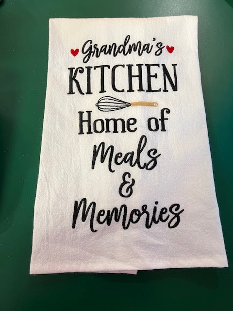 Grandma's Kitchen Meals Towel