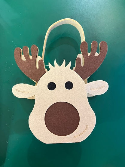 Reindeer Felt Bag