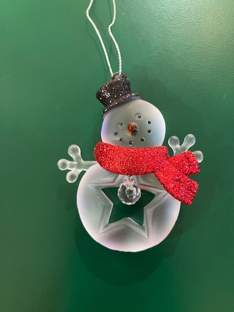 Acrylic Snowman Ornament