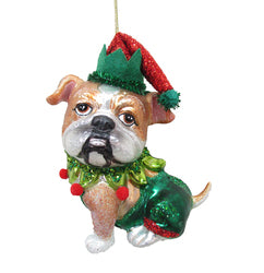 Bulldog Jester Ornament