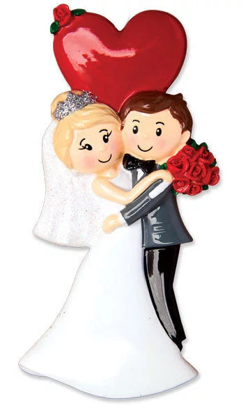 Tuxedo and Dress Couple Ornament