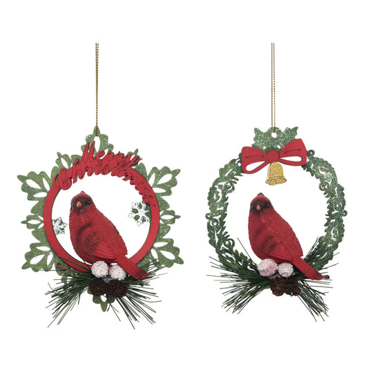 Cardinal In Wreath Ornament