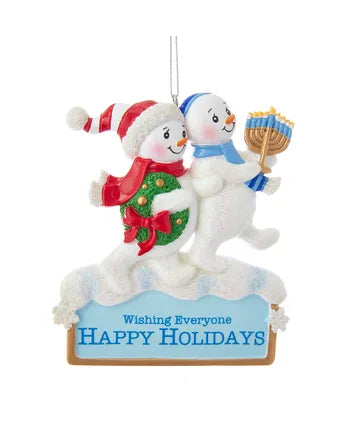 Hanukkah Snowmen Ornament