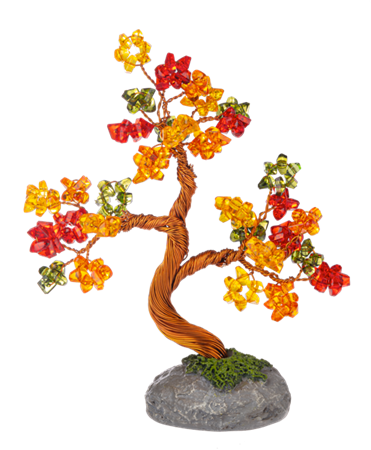 Autumn Beaded Tree Decor