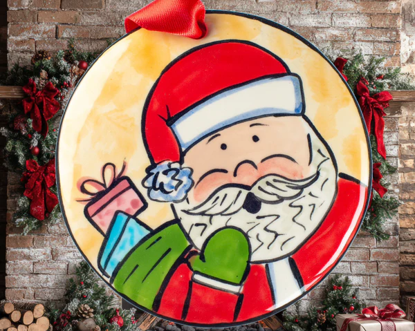 Santa With Presents Ornament