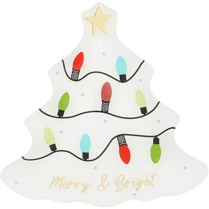 Holiday Tree Glass Dish