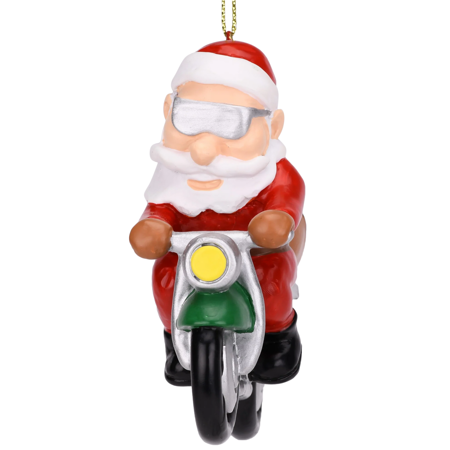 Biker Santa Ornament